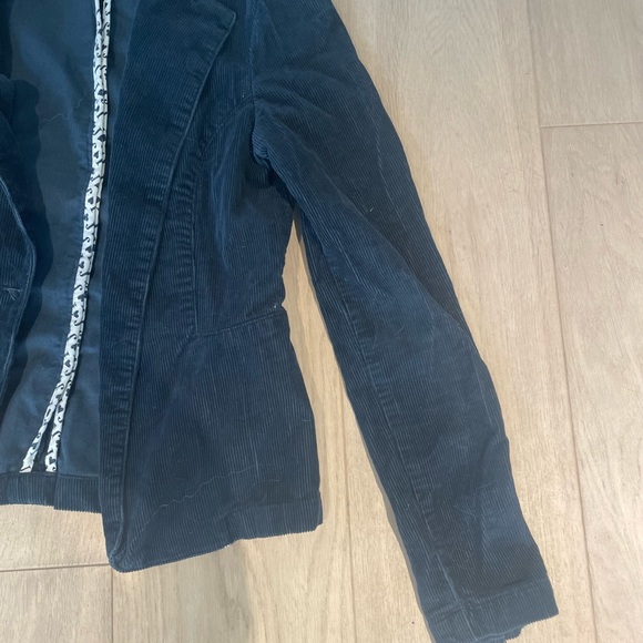 Dark Blue Velvet Juicy Couture Jacket - Picture 6 of 6